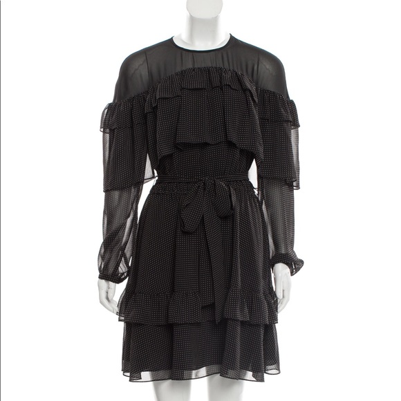 🖤 Portia 🖤 Black & Ivory Polka Dot Dress - Picture 2 of 5